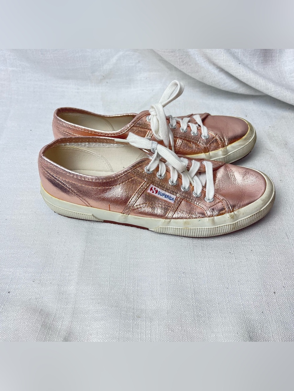 Superga Metallic Rose Gold Sneakers Women’s 9.5 (EU 39.5) - Picture 5 of 6